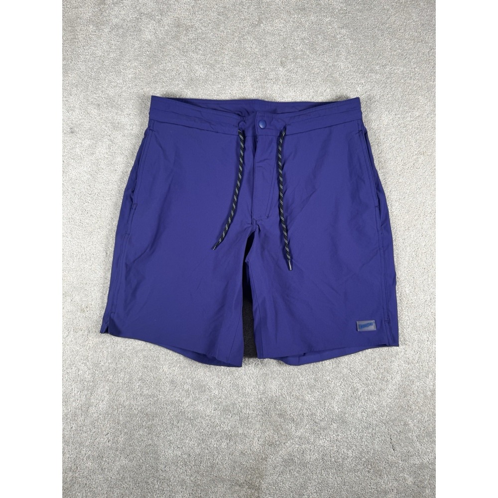 Duluth Trading Shorts 34 Cannonball Hybrid with Liner Purple Activewear Sport‎
